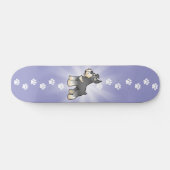 Cartoon Schnauzer Persoonlijk Skateboard (Horizontaal)