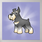 Cartoon Schnauzer Poster (Voorkant)