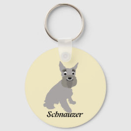 Cartoon Schnauzer Sleutelhanger