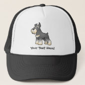 Cartoon Schnauzer Trucker Pet (Voorkant)
