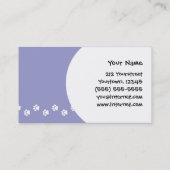 Cartoon Schnauzer Visitekaartje (Achterkant)