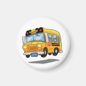 Cartoon School Bus Magneet (Voorkant)