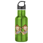 Cartoon School Monkey Waterfles (Voorkant)