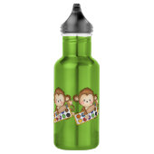 Cartoon School Monkey Waterfles (Rechts)