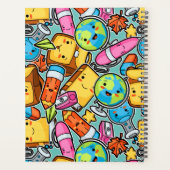 Cartoon schoolpatroon planner (Achterkant)