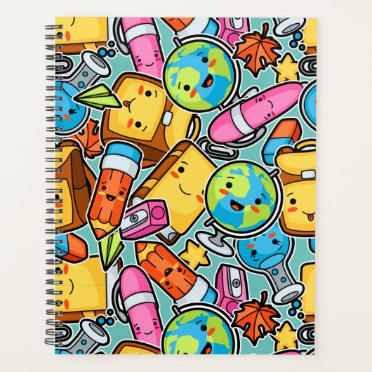Cartoon schoolpatroon planner (Voorkant)