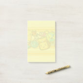 Cartoon-schoolpatroon Post-it notities Post-it® Notes (Op bureau)