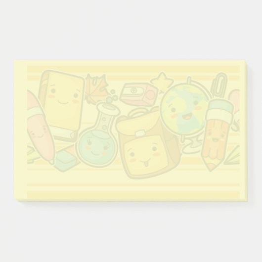 Cartoon-schoolpatroon Post-it notities Post-it® Notes (Voorkant)