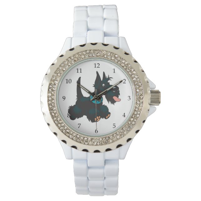 Cartoon schotse doodsbang horloge (Voorkant)