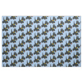 Cartoon schotse doodsbang stof (Fat Quarter)