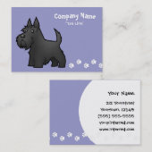 Cartoon Scottish Terrier Visitekaartje (Voorkant / Achterkant)