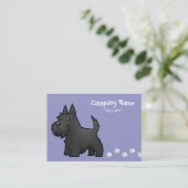 Cartoon Scottish Terrier Visitekaartje (Staand voorkant)