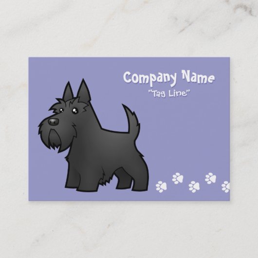 Cartoon Scottish Terrier Visitekaartje (Voorkant)