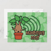 Cartoon Screaming Mandrake Character Art Briefkaart (Voorkant / Achterkant)