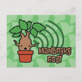 Cartoon Screaming Mandrake Character Art Briefkaart (Voorkant)