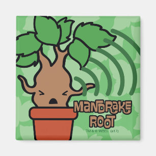 Cartoon Screaming Mandrake Character Art Magneet