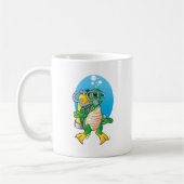 Cartoon Scuba Turtle Koffiemok (Links)