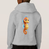 Cartoon Seahorse 3D – Shiny & Cute (Achterkant)