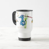 Cartoon Seahorse Cute Reisbeker (Voorkant links)
