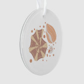 Cartoon seashell met ornament doedelen (voorkant)