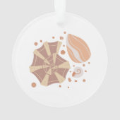 Cartoon seashell met ornament doedelen (achterkant)