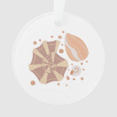 Cartoon seashell met ornament doedelen (voorkant)