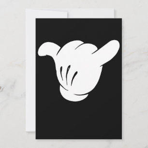 Cartoon Shaka Brah Sign Hang los Loose Hawaii Chil