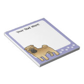 Cartoon Shar Pei Notitieblok (Schuin)