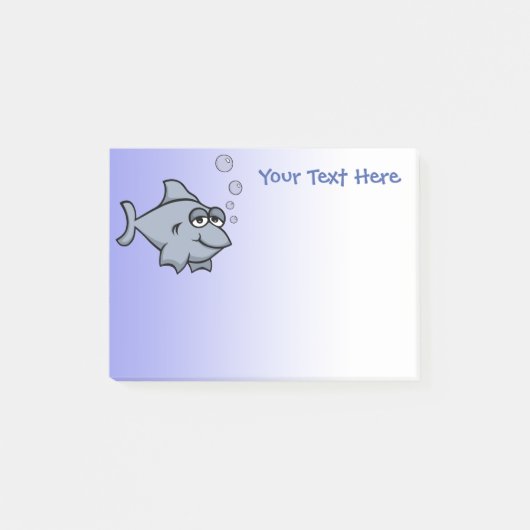 Cartoon Shark 4x3 Post-it-note Post-it® Notes (Voorkant)