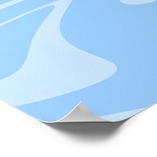 Cartoon Shark. Poster (Hoek)