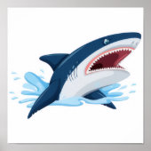 cartoon shark poster (Voorkant)