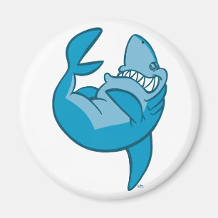 Cartoon Shark Rollende Rach Magnet