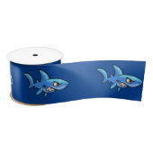 Cartoon Shark Satijnen Lint (Spoel)