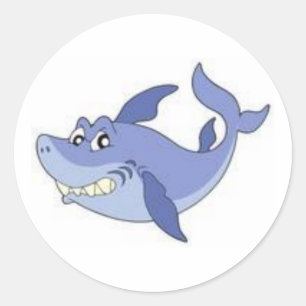 Cartoon Shark Sticker