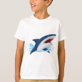 cartoon shark t-shirt (Voorkant)