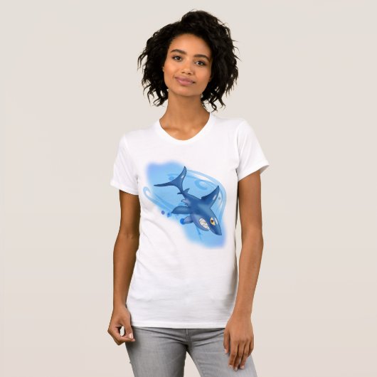 Cartoon Shark T-shirt (Voorkant volledig)
