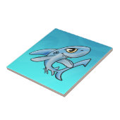 Cartoon Shark Tegeltje (Zijkant)