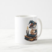  Cartoon Sheep Gothic, Halloween Vibes Koffiemok (Voorkant rechts)