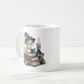  Cartoon Sheep Gothic, Halloween Vibes Koffiemok (Voorkant links)