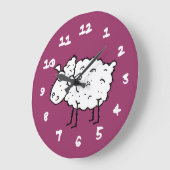 Cartoon Sheep Grote Klok (Hoek)