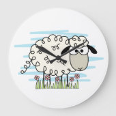 Cartoon Sheep Grote Klok (Voorkant)