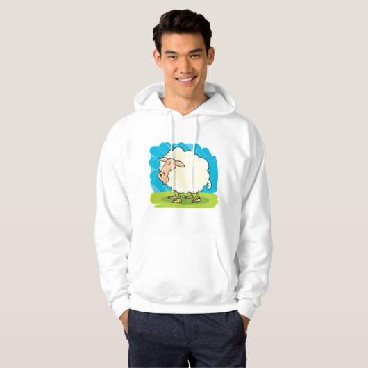 Cartoon Sheep Hoodie (Voorkant volledig)