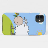 Cartoon Sheep iPhone 5 Hoesje (Achterkant (horizontaal))