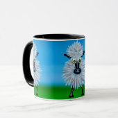 Cartoon Sheep Mok (Voorkant links)