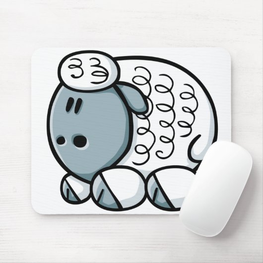 Cartoon Sheep Muismat (Met muis)