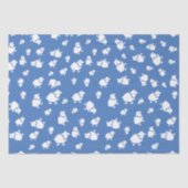 Cartoon Sheep op blauwe achtergrond Tissuepapier (Voorkant)