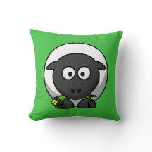 Cartoon Sheep over Groen