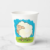 Cartoon Sheep Papieren Bekers (Voorkant)