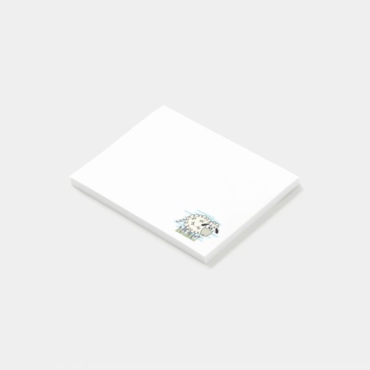 Cartoon Sheep Post-it® Notes (Schuin)