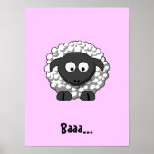 Cartoon Sheep Poster (Voorkant)